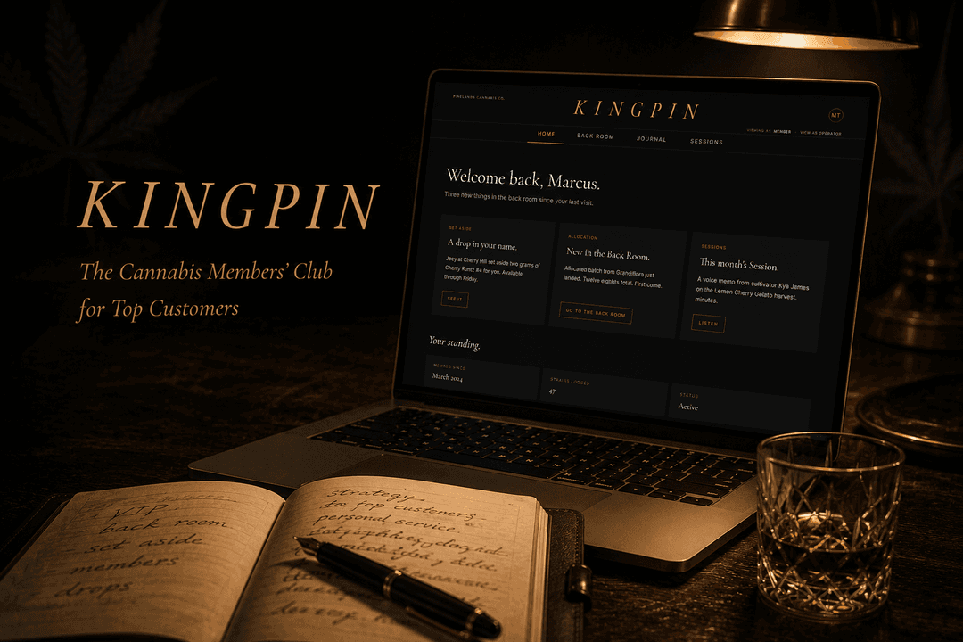 Kingpin members' club dashboard